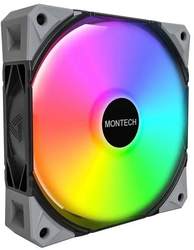 „Montech E28 ARGB“ ventiliatorius, 3 vnt. rinkinys (E28 ARGB 3 in 1 Pack (B))
