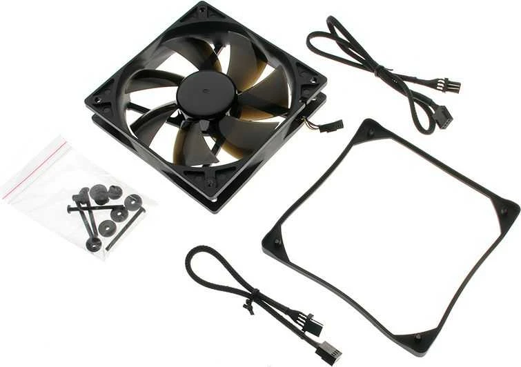 Noiseblocker juodos spalvosSilent Pro korpuso ventiliatoriusPLPS – 120mm PWM