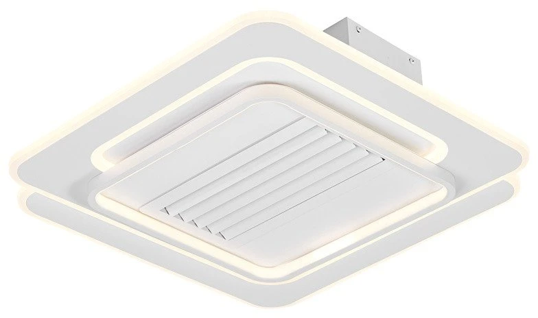 Ronic Zyle Ledvance lubinis ventiliatorius su grotelėmis, kvadratinis, 55 W, CCT, Baltas