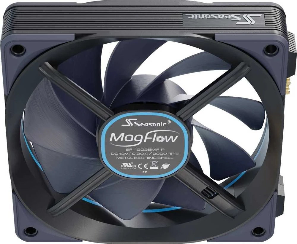 Seasonic MagFlow 1225 PWM korpuso ventiliatorius – 120 mm, 3 vnt. komplektas