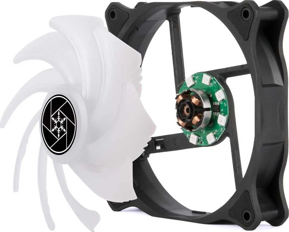 SilverStone Air Blazer 120R fan, ARGB – 120mm, juodas