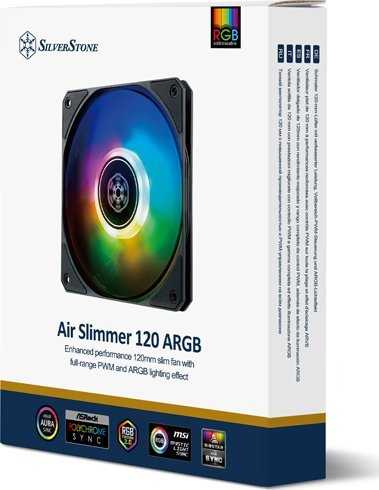 SilverStone SST-AS120B-ARGB, RGB korpuso ventiliatorius - 120mm