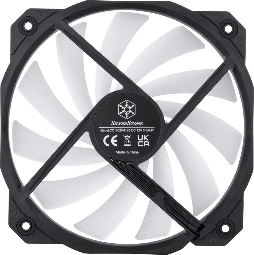 SilverStone Shark Force Fan, ARGB - 160 mm, juodas