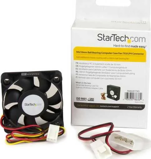 Kvadratinis ventiliatorius Startech FAN5X1TX3 Ø 5 cm