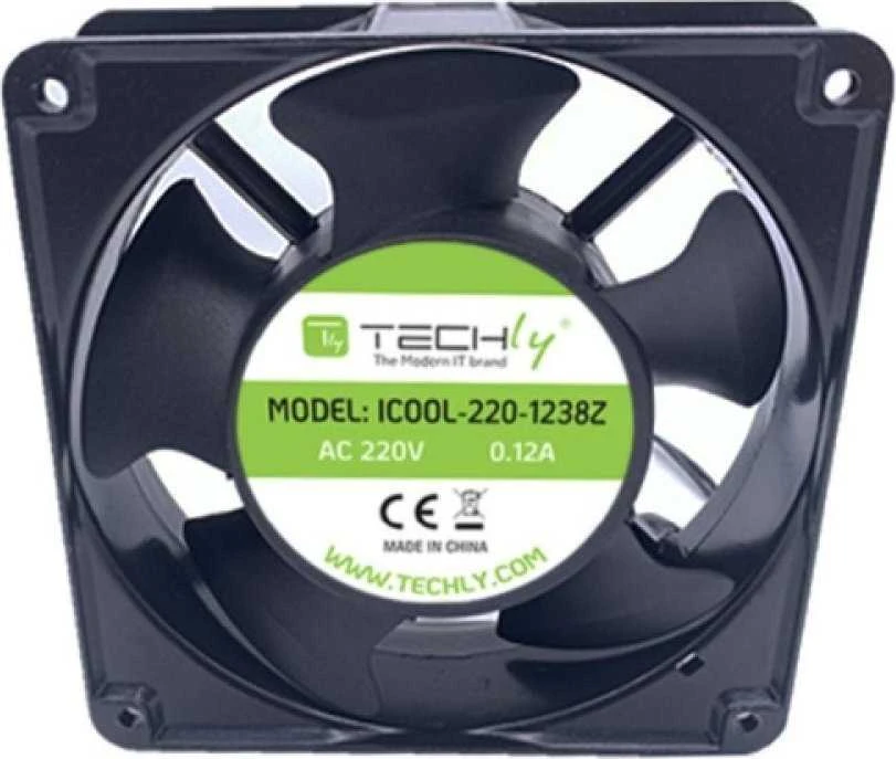 Techly aušinimo ventiliatorius 220V su technine etikete