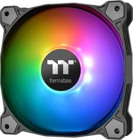 „Thermaltake Pure Plus 12 RGB“ ventiliatorius, 3 pakuotės + šakotuvas (CL-F063-PL12SW-A)