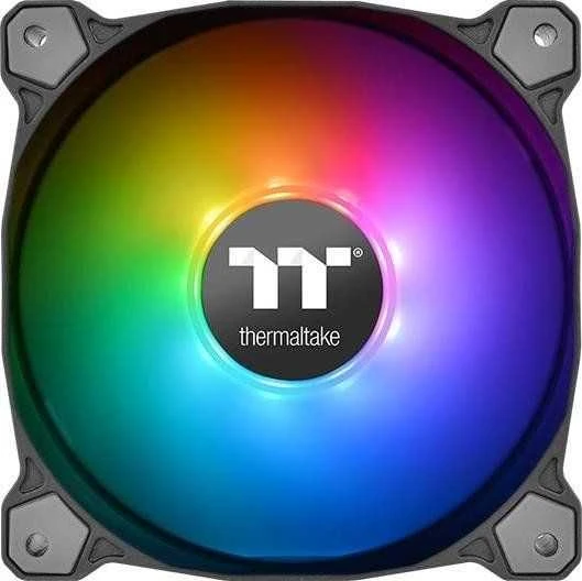 „Thermaltake Pure Plus 12 RGB“ ventiliatorius, 3 pakuotės + šakotuvas (CL-F063-PL12SW-A)