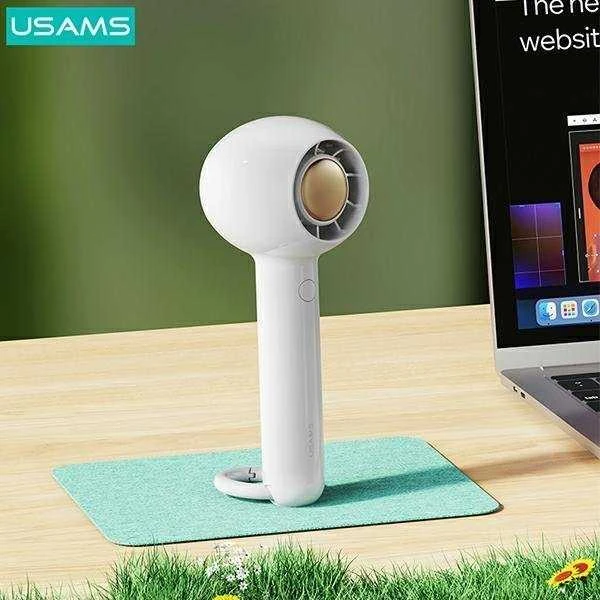 USAMS rankinis ventiliatorius Mini 1200mAh Candy Series rožinės spalvos ZB251FS02 (US-ZB251)