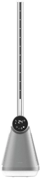 Ventiliatorius Cecotec EnergySilence 9890 Skyline Bladeless | Tower Fan | Stand Fan | 50 W | Diameter 23 cm | Greičių skaičius 3 | Oscillation | Timer | Remote control | Pilkas/Baltas