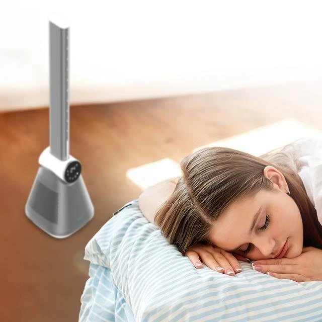 Ventiliatorius Cecotec EnergySilence 9890 Skyline Bladeless | Tower Fan | Stand Fan | 50 W | Diameter 23 cm | Greičių skaičius 3 | Oscillation | Timer | Remote control | Pilkas/Baltas
