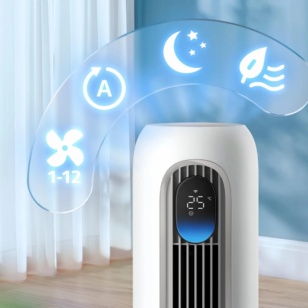 Philips 7000 Serija Išmanusis bokšto formos ventiliatorius, CX7550/00