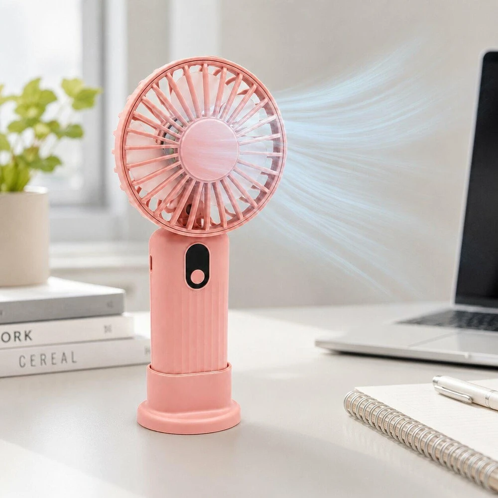 Ventiliatorius ATL DA669 Mini wiatrak usb rankinis biurkowy mėlyna