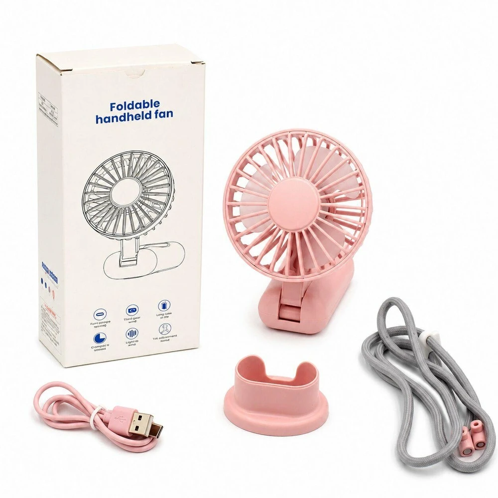 Ventiliatorius ATL DA669 Mini wiatrak usb rankinis biurkowy mėlyna