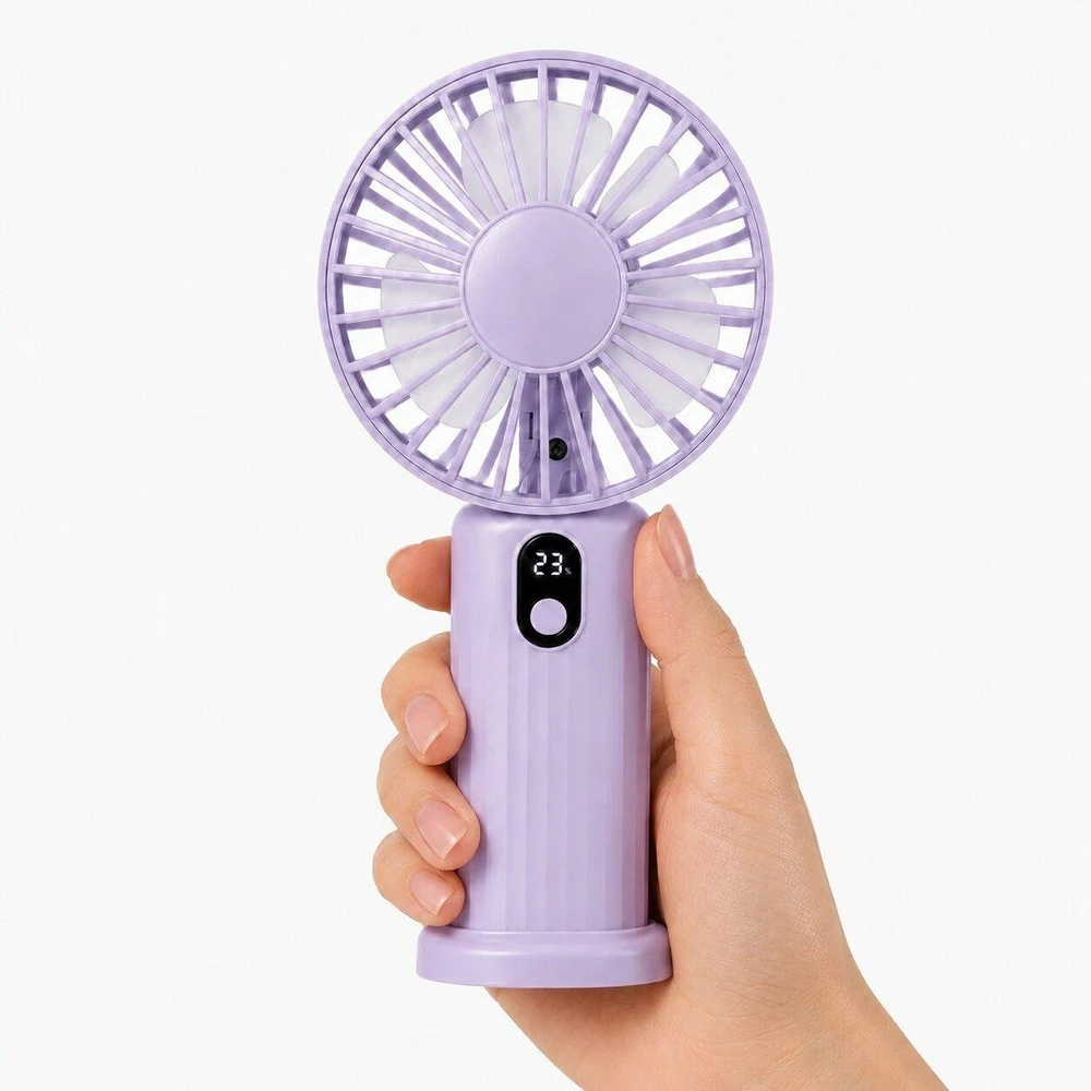 Ventiliatorius ATL DA669A Mini wiatrak usb rankinis biurkowy juoda