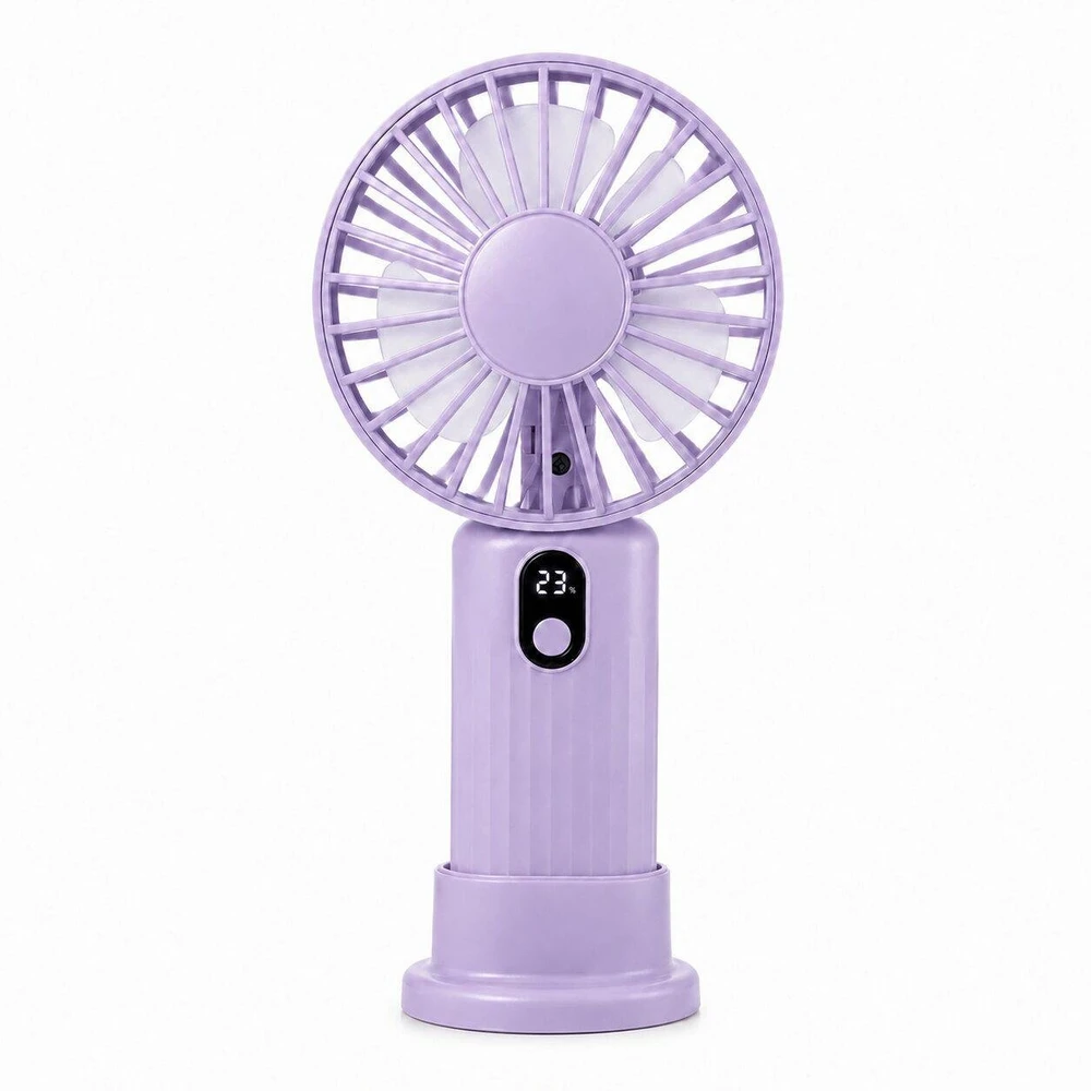 Ventiliatorius ATL DA669A Mini wiatrak usb rankinis biurkowy juoda