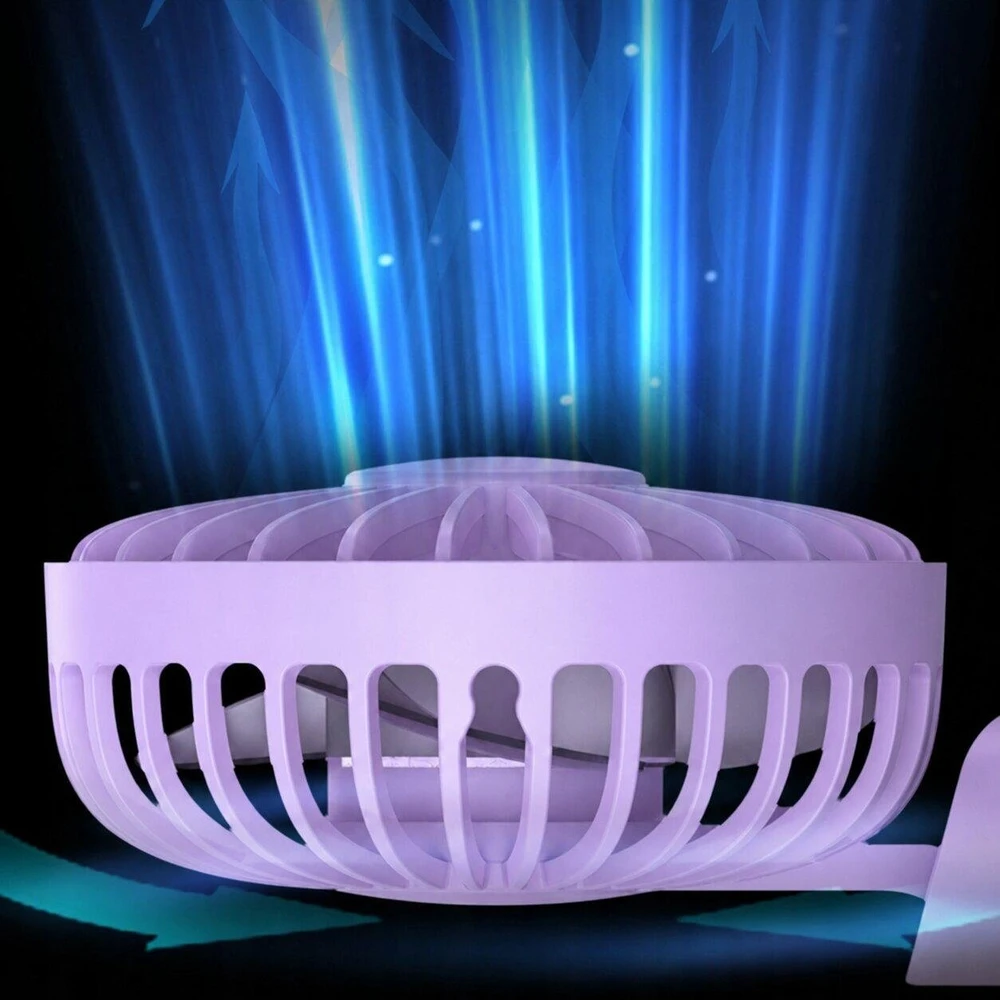 Ventiliatorius ATL DA669A Mini wiatrak usb rankinis biurkowy juoda