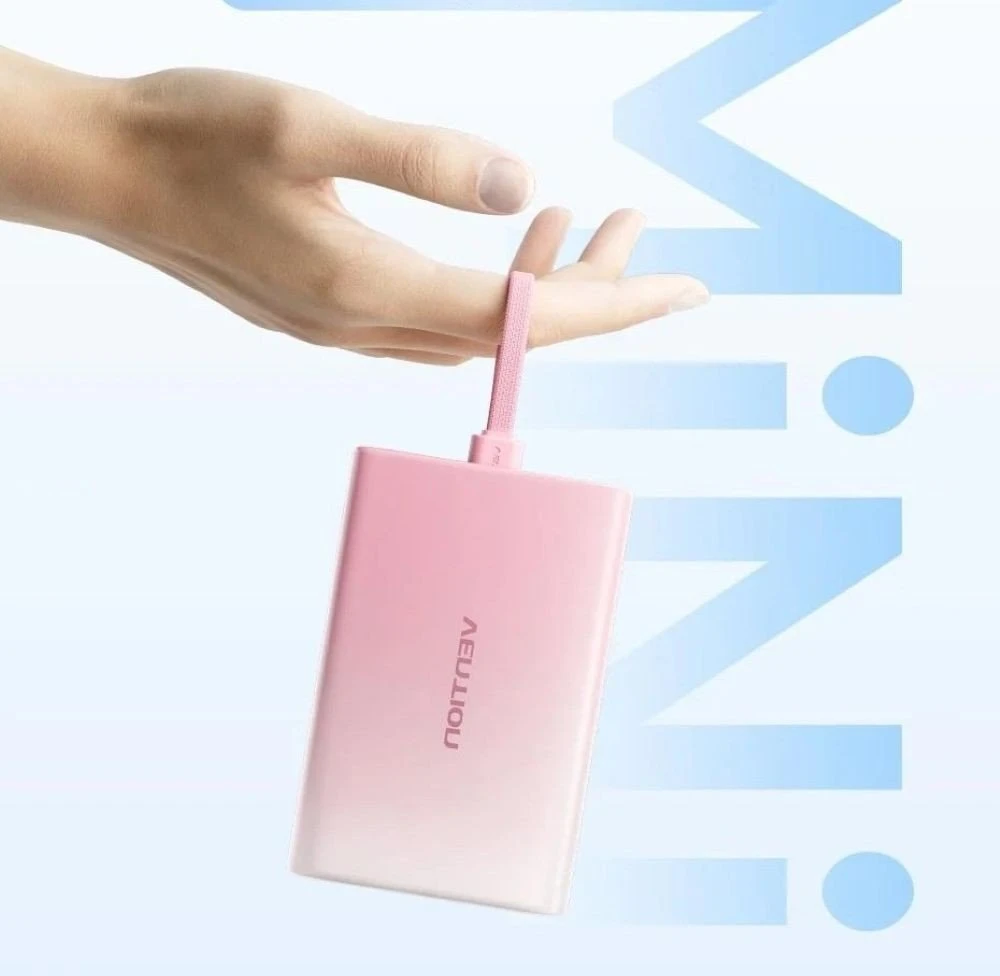 „Vention“ 10000 mAh išorinė baterija su LED ekranu, USB-C + „Lightning“ + USB-A, 22,5 W (geltona)