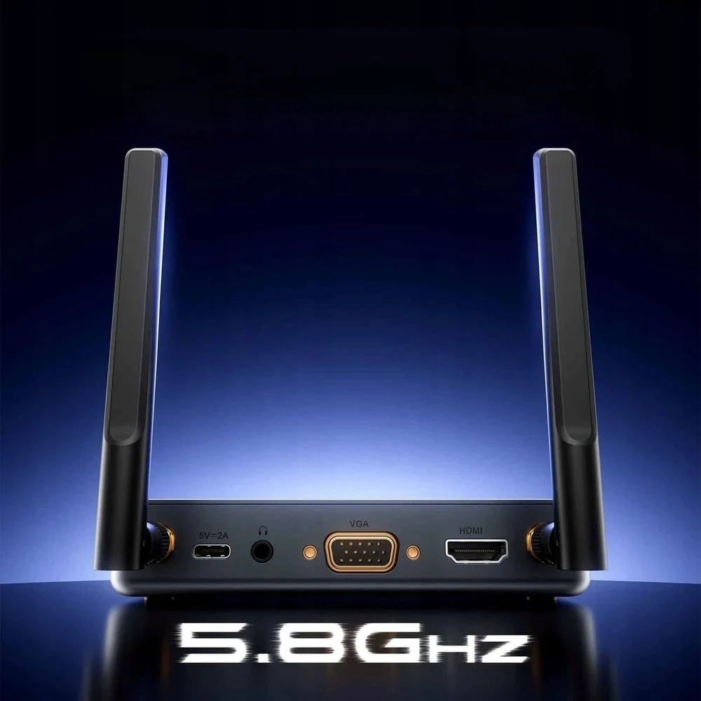 Vention bevielis siųstuvas su HDMI, VGA ir USB-C jungtimis