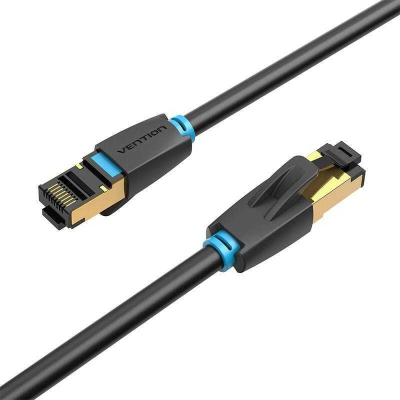 Vention 8 kategorija SFTP tinklo kabelio ventiliacija IKABF 1m Juodas