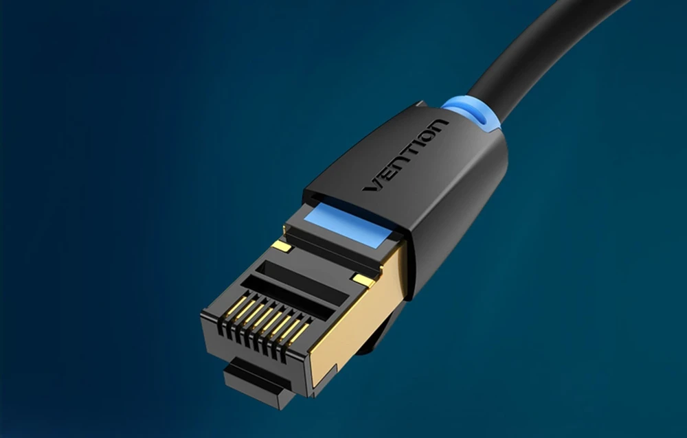 Vention 8 kategorija SFTP tinklo kabelio ventiliacija IKABN 15m Juodas