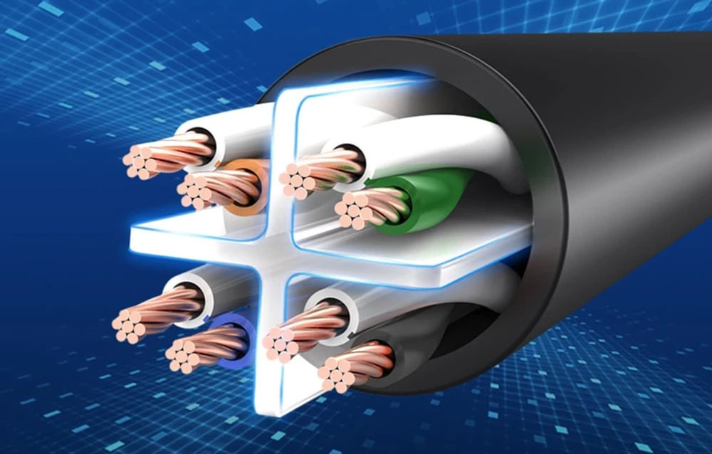 Vention UTP CAT6 RJ45 Ethernet tinklo kabelis 1000Mbps 20m Juodas