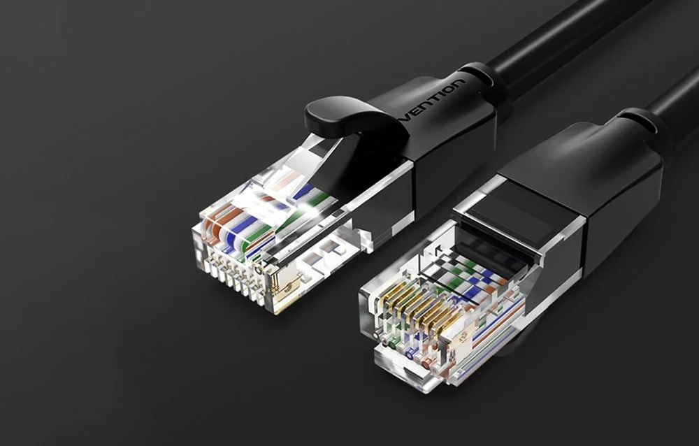 Vention UTP CAT6 RJ45 Ethernet tinklo kabelis 1000Mbps 20m Juodas