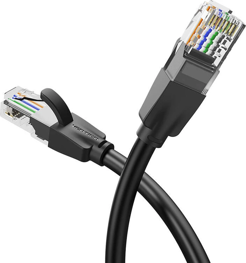 Vention UTP CAT6 RJ45 Ethernet tinklo kabelis 1000Mbps 20m Juodas