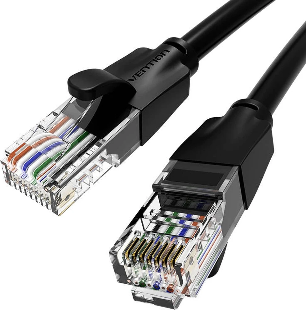 Vention UTP CAT6 RJ45 Ethernet tinklo kabelis 1000Mbps 20m Juodas