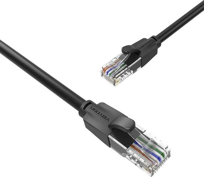 Vention UTP CAT6 RJ45 Ethernet tinklo kabelis 1000Mbps 5m juodas