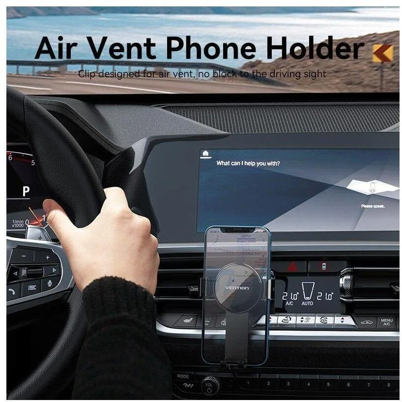 MOBILE HOLDER CAR/Juodas KCGB0 VENTION