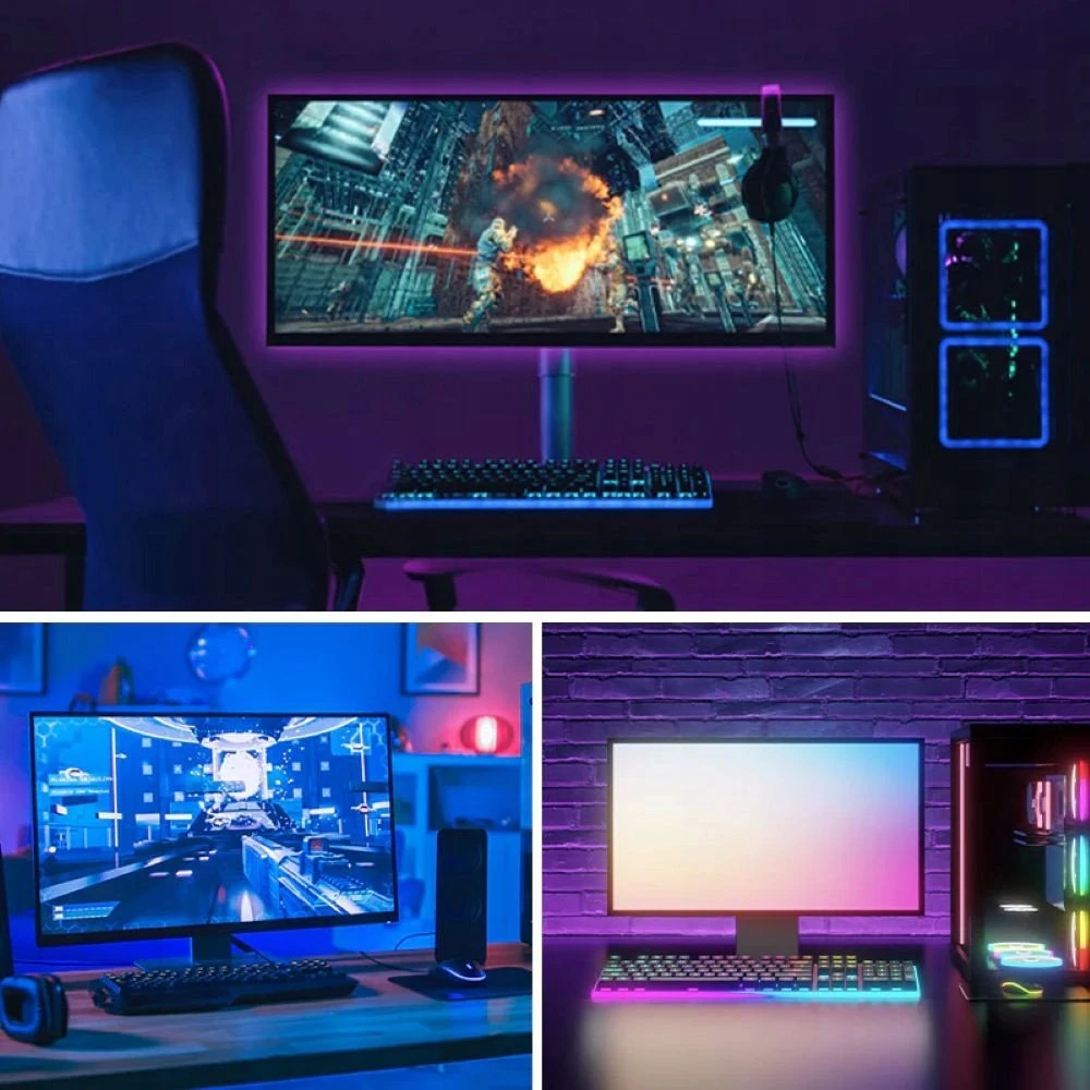 Vention RGB FPC LED juosta su nuotolinio valdymo pultu, 5V, 5m