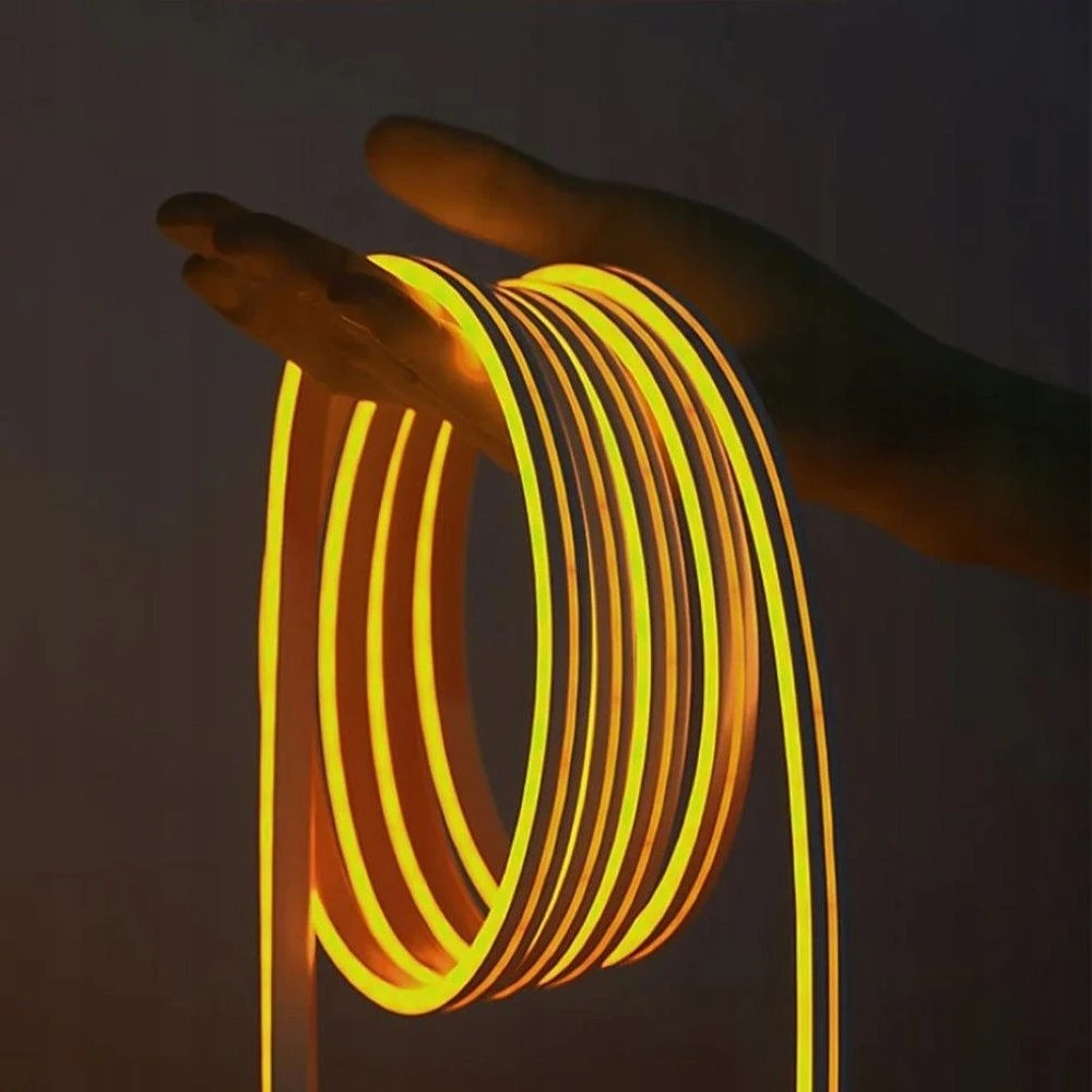 Vention silikoninė neoninė LED juosta su IR nuotolinio valdymo pultu ir 12 V nuolatinės srovės maitinimo šaltiniu, 5 m