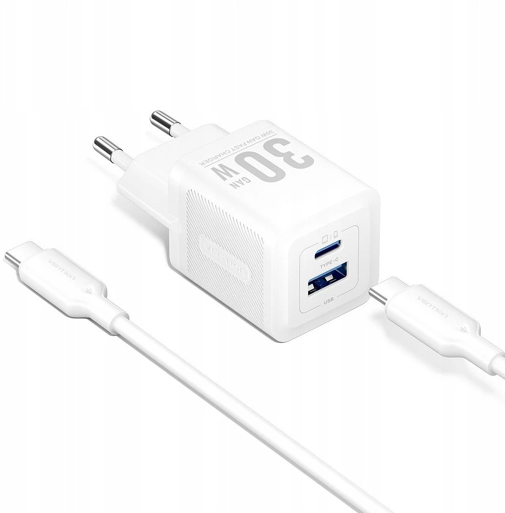 Įkroviklis Vention TZ-FEQW0-EU ścienna su kablem 30 W (TZ-FEQW0-EU-01)