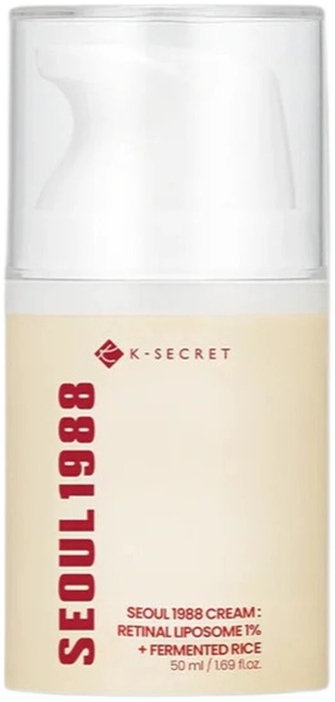 K-Secret Seoul 1988 Face Kreminis Retinal Liposome 1% + Fermented Rice veido kremas, 50 ml