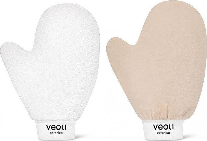 Veoli Botanica VEOLI BOTANICA_SET „I Glove Peel“ kūno šveitimo pirštinė ir „I Glove Tan“ pirštinė skirta bronziniams gaminiams užtepti