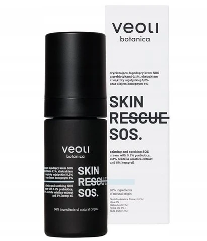 Veoli Botanica „Skin Rescue SOS“ raminamasis ir minkštinamasis kremas SOS 30 ml