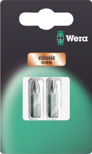 Grąžtas Atsuktuvo antgaliai Wera Standart 2 vnt PZ1 x 25mm