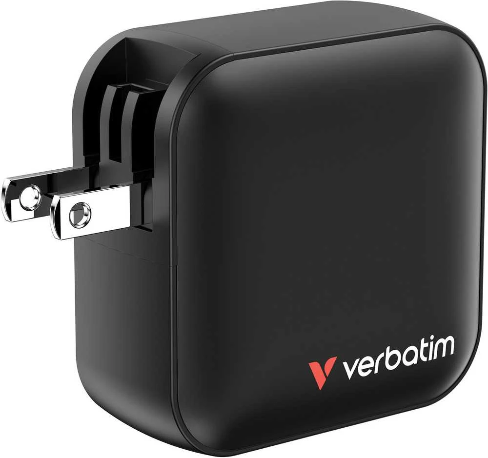 Wall Charger Verbatim Mini GaN 100W 3xUSB-C PD/1x USB-A QC juodas 32231