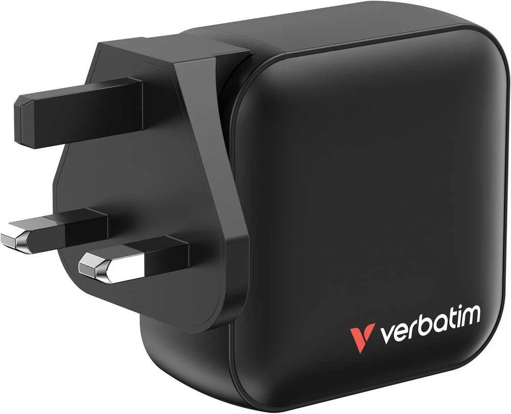 Wall Charger Verbatim Mini GaN 100W 3xUSB-C PD/1x USB-A QC juodas 32231
