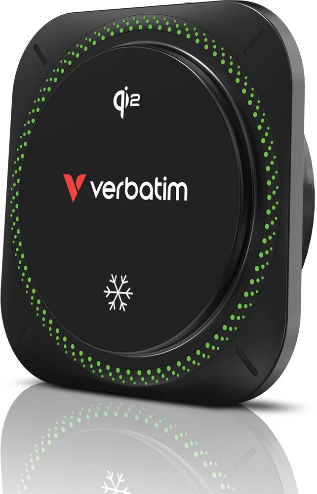Verbatim Verbatim - uchwyt do telefonu automobiliui, su �adowark� indukcyjn�, technologi Qi, juoda