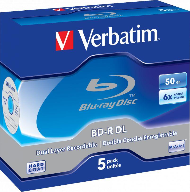 Verbatim BD-R DL 50 GB 6x5 vnt (43748)