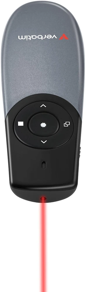 Verbatim Bevielis prezentatorius Focus, 2.4Ghz, pilkai juodas