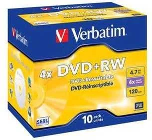 Verbatim DVD+RW 4.7GB pakuotė