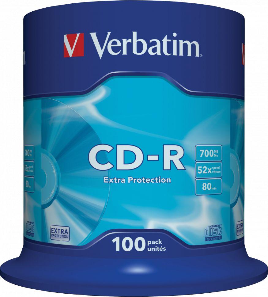 Katun Verbatim CD-R 700 MB 52x100 vienetų (43411)