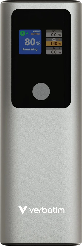 Powerbank Verbatim Charge �n� Go 27000 mAh Pilka (Charge �n� Go Power Bank)