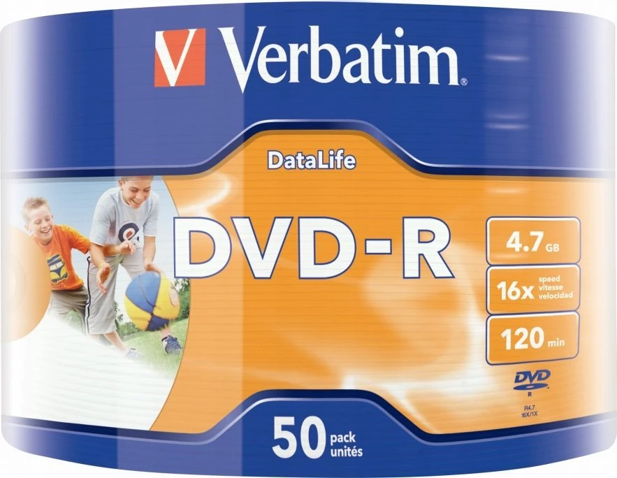 Verbatim DVD-R 4.7 GB 16x 50 vnt (43793)