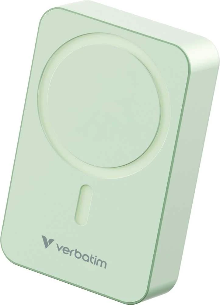 „Verbatim Charge ‘n’ Go Essentials“ magnetinė belaidė išorinė baterija, 20000 mAh, Žalia
