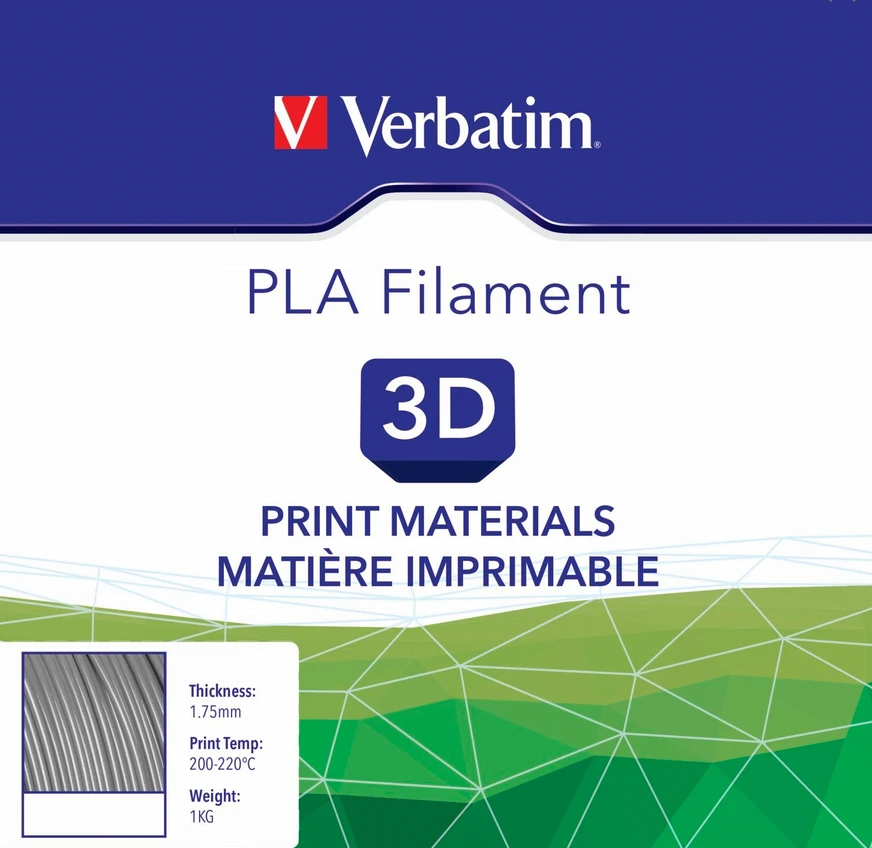 Verbatim Filament PLA sidabrinė (55275)