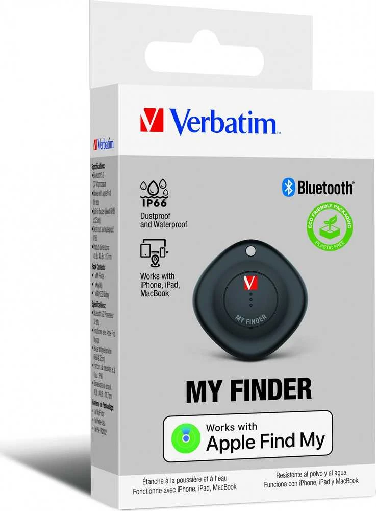 Verbatim My Finder Bluetooth juoda/juodas - sekimo įrenginys MYF-01 32130