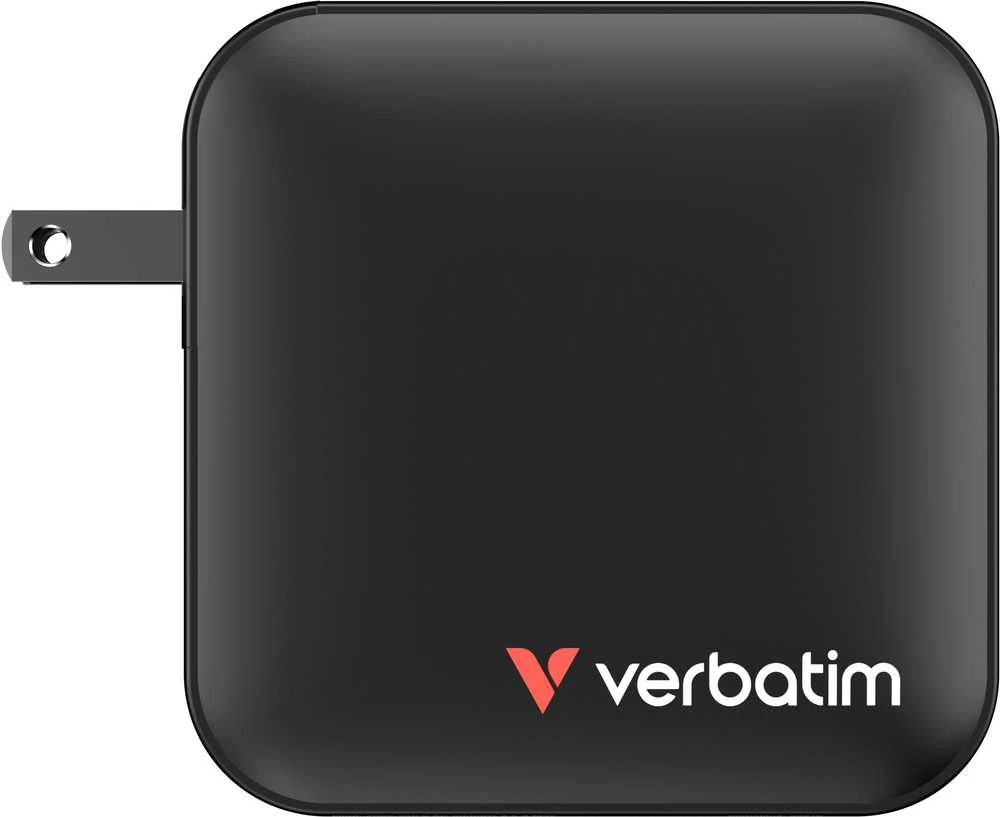 Verbatim Mini GaN Charger 165W Universalus Juoda AC Spartusis įkrovimas Vidaus